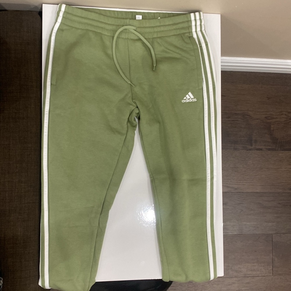Adidas Womens Essentials 3-Stripes Fleece Pants NWT